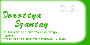 dorottya szantay business card